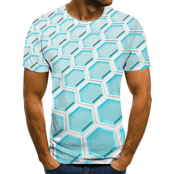 Vasaros vyrų 3D spausdinimo T-shirt Harajuku spausdinimas, t-marškinėliai, vyriški marškinėliai Vasaros spalvos T-Shirt apvalus kaklas marškinėliai XXS-6XL