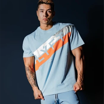 Vasarą Vyrai T-shirt Hip-Hop Vyrų Marškinėlius Atsitiktinis Vyras Viršūnes Tee Naujos Mados Spausdinimo Prekės Vyrų Drabužių Streetwear Fitneso Marškinėliai Vyrams