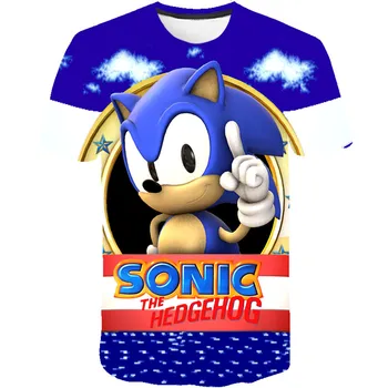 Vasarą Vėsu, Sonic The Hedgehog Vaikus, Drabužiai, Sonic, T-marškinėliai Berniukams, Marškinėliai T Vaikas Mergina Viršūnes Paauglys Mergaitę šluostės Berniukas Marškinėlius skandalas