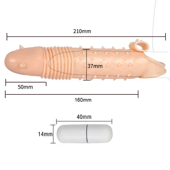 VATINE Uždelsta Ejakuliacija, Sekso žaisliukai Vyrams Extender Penis Enlargement Daugkartinio naudojimo Prezervatyvai Vibruojantis Penis Penio Mova Mova