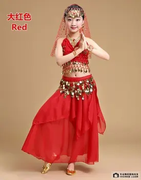 Veiklos Merginos Pilvo Šokio Kostiumą Nustatyti Vaikai Indijos Šokis Vaikų Šokiai Mergina Garsiausių Dancewear Mergina Egiptas Šokio Kostiumai