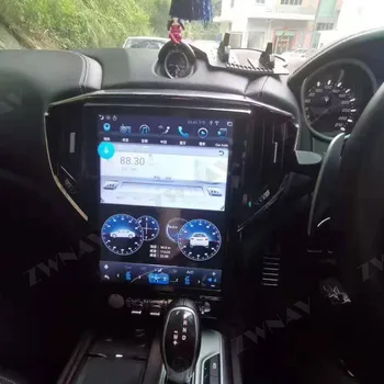 Vertikalus Ekranas Tesla Android 9.0 PX6 4GB+64GB Už Maserati Ghibli M157 2013-2018 built-in DSP CARPLAY GPS Navigacijos