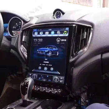 Vertikalus Ekranas Tesla Android 9.0 PX6 4GB+64GB Už Maserati Ghibli M157 2013-2018 built-in DSP CARPLAY GPS Navigacijos