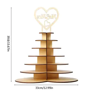 Vestuvių & Party Stendas, Asmeninį Širdies formos 3D Šokolado Bokštas Stovi, Piramidės Vestuvių Stendas Namų Amatų Apdaila