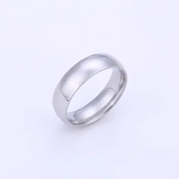Vidinio ir išorinio kampo titano plieno, nerūdijančio plieno žiedas paprasta pora žiedas korėjos high-end dovanų dėžutėje