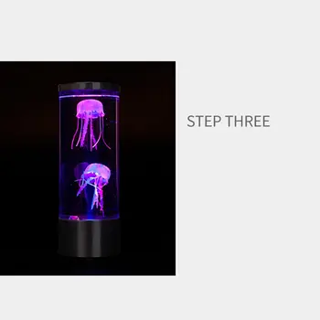 Vidutinis Medūzos Lempa LED Spalva Keičiasi Namų Puošybai Naktį Šviesos Akvariumas Medūzų Stiliaus Led Lempos