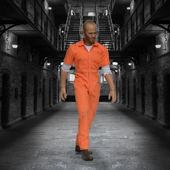 Vietoje 1/6 Veiksmų skaičius, Kalėjimo uniformą versija galvos drožyba kostiumas nustatyti 12 colių Veiksmų skaičius, priedai