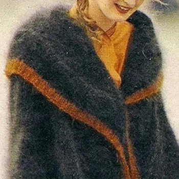 Vintage Mados Šiltas Plius Dydis Outwear Per Kelio Moteris Negabaritinių Kailis