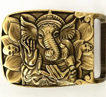 Vintage Senoviniai Gryno Žalvario, Vario Didelis Diržo Sagtis Indijos Dramblių Buda Vakarų Kaubojus Mens Mados Dovana