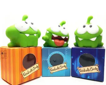 Virvės Varlė Vinilo, Gumos Android Žaidimai Lėlės Cut The Rope OM NOM Saldainiai Gulping Monstras Žaislas Pav Kūdikių Girgždėti Triukšmo Žaislas