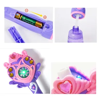 Visiškai automatinė burbulas mašina magic wand bubble gun žaislas burbulas su muzikos ir šviesos Vaikas, gimtadienio dovana