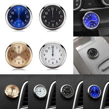 Visiškai Naujas Šviesos Automobilių Laikrodis Kvarcinis Laikrodžio Automobilių Elektroninių Žiūrėti Laikrodis Automobilių Ornamentu Su Bauda Apdailos