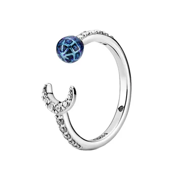 Visos 2020 Naujas Žiemos 925 Sterlingas Sidabro Žiedas Putojantis Snaigės Žiedai Moterų Dalyvavimas Jubiliejų Papuošalai