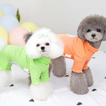 Visą Sezoną Princesė Mažų Šunų Pižama Minkštos Medvilnės Pet Pižamos Candy Spalva Sleepwear Šunų Pet