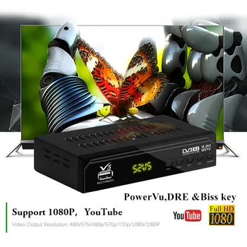 Vmade Karšto Pardavimo Palydovinės TV Imtuvą, Visiškai HD 1080P DVB-S2 H. 265 Super Receptorių Parama 