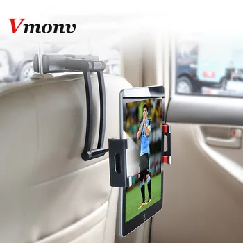 Vmonv Aliuminio Tablet Automobilinis Laikiklis iPad Oro Mini 2 3 4 Pro 12.9 Atgal Sėdynės Pagalvėlės 5-13 Colių Tablet Telefono Stovas, 