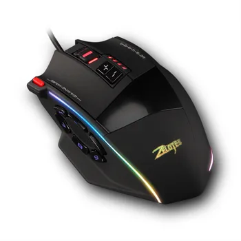 VOBERRY Zelotes C13 Žaidimas Pelės Reguliuojamas 7000 DPI 13 Klavišą Programuojamą Mygtuką RGB LED Pelės PC Kabeliu
