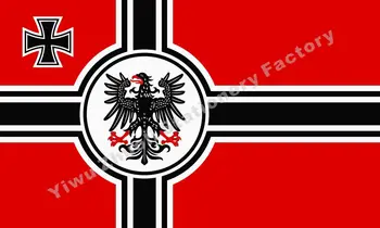 Vokietija Didesnės vokietijos reicho karo vėliavos erelis Vėliavos 3x5FT vokietijos Imperijos vėliava Poliesteris Dukart Siūlės Aukštos Kokybės Reklama