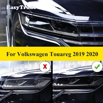Volkswagen VW Touareg 2019 2020 TPU Skaidri Juoda Plėvele Automobilių Žibintų Apsauginė Plėvelė Anti-scratch Lipdukas Automobilio Stiliaus