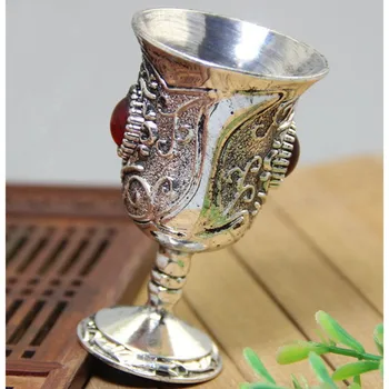 Vyno taurė Pašvenčia Wine Goblet Propitiate Vandens Puodelio Baltos Žalvario, Vario Esminių Budizmo Straipsniai Stebuklinga Buda Altoriaus