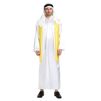 Vyrai Arabijos Chieftain Kostiumas Helovinas Royal Sultan Kostiumas Deluxe Arabijos Karalius Vyrų Kostiumų Karnavalas Šalies Aprangą Didelio Dydžio