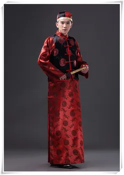 Vyrai Kinijos Senovės Drabužių Vyras Princas Cosply Kostiumas Kinijos Tang Kostiumas Skraiste+liemenė+hat Kinijos Tradicinės Skraiste Kostiumas 89
