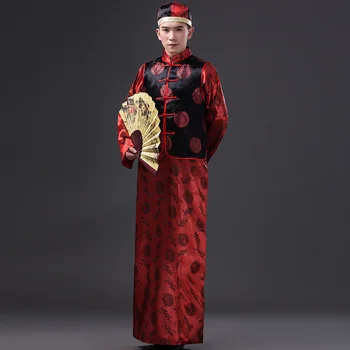 Vyrai Kinijos Senovės Drabužių Vyras Princas Cosply Kostiumas Kinijos Tang Kostiumas Skraiste+liemenė+hat Kinijos Tradicinės Skraiste Kostiumas 89
