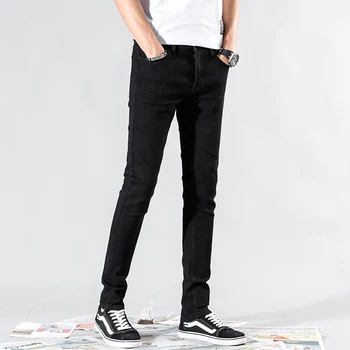 Vyrai prekės Liesas džinsus Ziajać Atsitiktinis Kelnės 2019 denim black jeans homme ruožas pieštuku Pants Plus Size 27-36