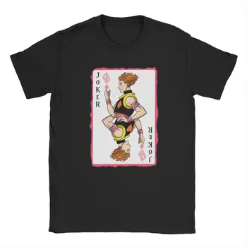 Vyrai Psicho Joker T Shirts, Hunter X Hunter Killua Hisoka HXH Anime Medvilnės Drabužius Juokinga, O Kaklo Marškinėliai, Originalūs Marškinėliai
