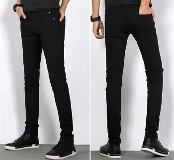 Vyras džinsai nauji 2021 m. pavasarį, rudenį Laisvalaikio Slim Laukinių Mados vyrų black jeans Kojos Tiesios kaubojus kelnės Nemokamas Pristatymas