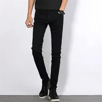 Vyras džinsai nauji 2021 m. pavasarį, rudenį Laisvalaikio Slim Laukinių Mados vyrų black jeans Kojos Tiesios kaubojus kelnės Nemokamas Pristatymas