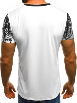 Vyriški 3DT marškinėliai fitneso sporto apvalios kaklo plonas kultūrizmo viršūnes gimnastikos pratimas greitai-džiovinimo fitneso drabužius