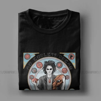 Vyriški Begalinis Svajonę Pasakininkais T Shirts Mirties Vertigo Gaiman Morpheus Komiksų Medvilnės trumpomis Rankovėmis Tee Naują Atvykimo T-Shirts