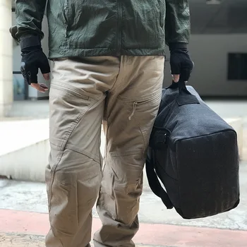 Vyriški drobės kuprinė didelės talpos, kelionės, kempingas, žygiai kuprinė, sulankstomas vyriški lauko alpinizmo sporto mokyklos krepšį