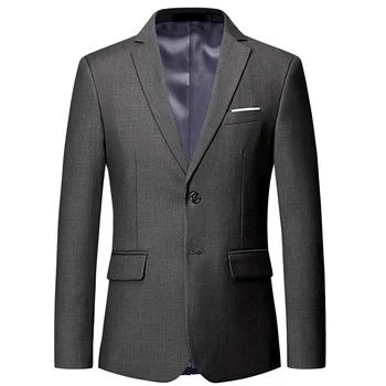 Vyriški high-end pasirinktinių verslo Slim europos sąjungos oficialusis klasikinis švarkas / multi-color Plus size vyrų kostiumas striukė jaunikis vestuvių kostiumas striukė