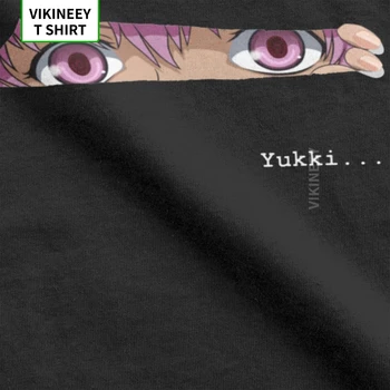 Vyriški Mirai Nikki Gasai Yuno Yukki Marškinėliai Anime, Manga Ateityje Pieno Yandere Medvilnės Audinio Drabužius, Juokinga, Trišakius Dovanų Idėja T-Shirt