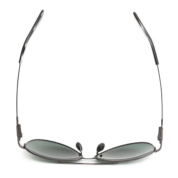Vyrų ir moterų titano lydinio atminties stiklai poliarizuoti akiniai nuo saulės classic prekės ženklo metalo rėmo akiniai nuo saulės apvalus rėmo akiniai nuo saulės 8105