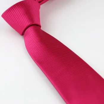 Vyrų Kostiumas ryšius Naujas Dizainas Raudona Rožė vientisos Spalvos horizontaliai Dryžuotas Necktie Liesas Kaklaraištis 7cm Suknelė Marškiniai Vestuvių Cravat Gravatas