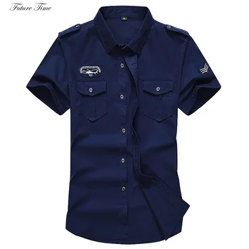 Vyrų Marškinėliai trumpomis Rankovėmis Siuvinėjimas Medvilnės Karinio Laivyno marškinėliai Prekės ženklo Drabužių Streetwear marškinėlius žmogus 2019 m. Vasarą Outwear C1839