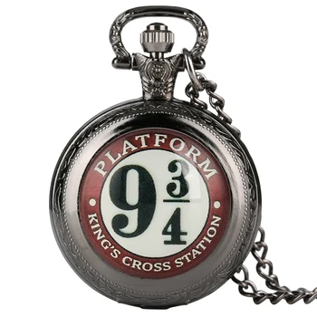Vyrų, Moterų, Kišeninio Laikrodžio Mados Devynių 3/4 Modelis Fob Laikrodžiai Pakabukas Karoliai Grandinės Steampunk Geriausių Dovanų reloj de bolsillo