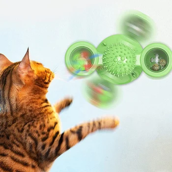 Vėjo Malūnas Žaislai Katės Įspūdį Sūkurinės Patefonu Su Teptuku Kačių Žaisti Žaidimą Žaislai