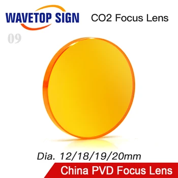 WaveTopSign Kinija PVD ZnSe Dia.12 18 19 20mm Fokusavimo Objektyvas FL38.1 50.8 63.5 76.2 101.6 mm Co2 Lazerinis Graviravimas Mašina