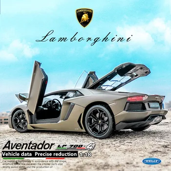 Welly 1:18 Lamborghini LP700 lydinio automobilio modelis, modeliavimas, automobilių apdailos surinkimo dovana žaislas liejimo modelis berniukas žaislas
