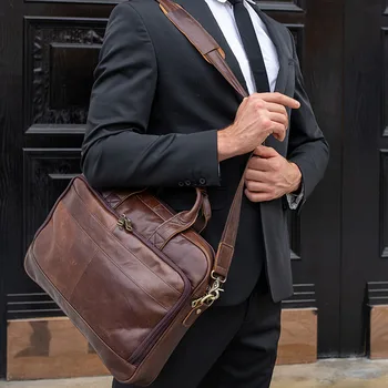 WESTAL vyrų portfelis nešiojamas odos nešiojamas krepšys 15 6 advokatas rankinės vyrams, prekės prabanga dokumentas maišelį, aukštos kokybės