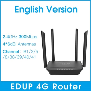 Wifi Router 300Mbps Bevielis 3G/4G Wifi Dongle, Su SIM Lizdas LTE FDD Mobile Hotspot Adapteris 4Pcs Išorinės Antenos Prieigos Taškas