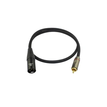 WinAqum RCA Lizdas XLR Male M/M, Audio Cabel su Dvigubo Shiending Adapterio Laidas XLR 3PIN Garsiakalbis Linija