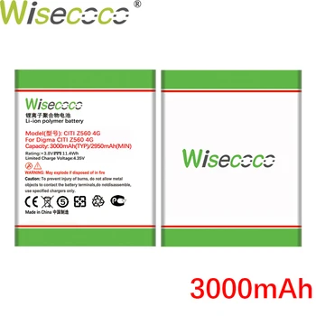 WISECOCO 3000mAh Baterija DIGMA CITI Z560 4G mobiliųjų Telefonų Sandėlyje Aukštos Kokybės NAUJAS +Sekimo Numerį