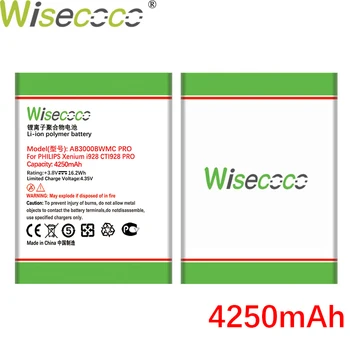 Wisecoco AB3000BWMC 4250mAh Naują Bateriją Už Philips Xenium i928 CTI928 Išmanųjį telefoną Pakeitimas + Sekimo Numerį