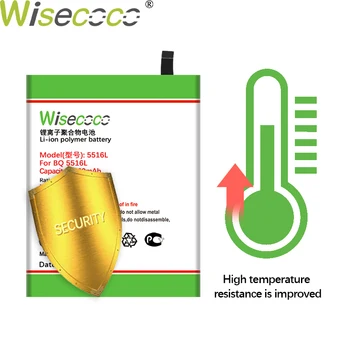 Wisecoco BQ 5516L 3000mAh Naują Bateriją Už BQ 5516L BQ-5516L BQ5516L Telefonas aukštos kokybės baterija