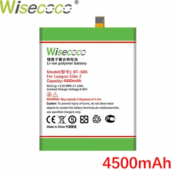 Wisecoco BT-565 4500mAh NAUJĄ Bateriją Už Leagoo KIICAA Sumaišykite T5 T5C Aukštos kokybės Telefonas +Sekimo Numerį
